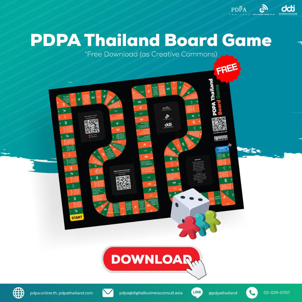 PDPA Thailand Board Game Post and Download
